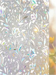 1卷花朵遮光窗膜，遮光窗膜，日夜隐私保护，遮光窗罩，防紫外线遮光，静电玻璃窗遮光膜，生日毕业典礼房间装饰家居装饰墙壁装饰浴室装饰卧室装饰房间装饰用品客厅装饰房屋装饰家居装饰客厅墙壁艺术墙纸贴纸个性化贴纸 - 彩色 - 查看 16