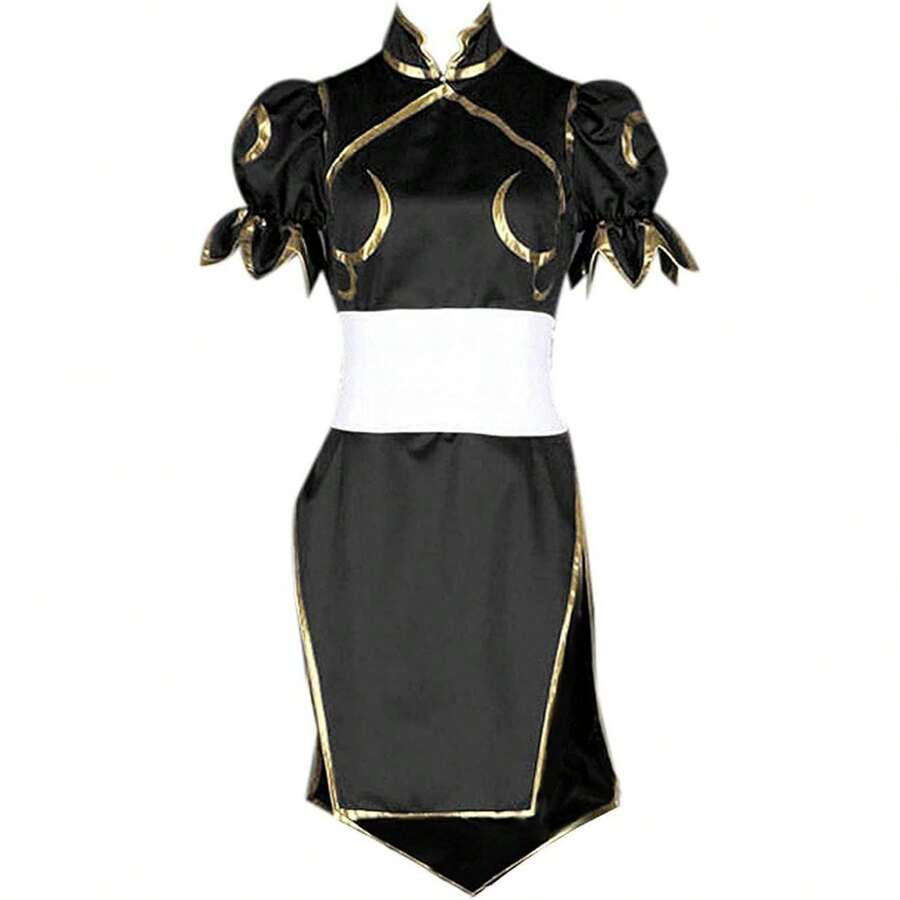 YISHEN Chun-Li Cosplay Costume - Street Fighter Anime Costume For Women - 彩色 - 查看 1