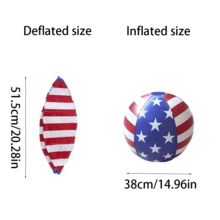 1PC Inflatable Flag Beach Ball,PVC Beach Pool Water Balloons, Holiday Party Decoration Prop Ball - Random Color - View 3