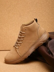 Męskie buty trekkingowe Mid-Top, skórzane trampki w stylu retro, wodoodporne buty trekkingowe na zewnątrz, sportowe buty retro dla mężczyzn, antypoślizgowe buty outdoorowe dla mężczyzn, odpowiednie do aktywności na świeżym powietrzu