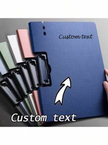 1pc Customized Text Clipboard Multi-Functional Meeting / Office Document Organizer, A4 Size - White - View 5