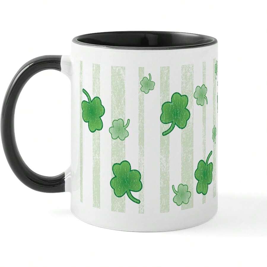 St Patricks Day Shamrocks Mugs 11 Oz (325 Ml) Ceramic Coffee Mug Mug Housewarming Mug Home Friends Mug