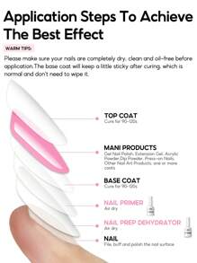 peacecolor 2/3/4pcs 10ml/15ml Nail Cuticle Oil & Dehydrator Set, Nail Strengthening Oil & Gel Polish Base Coat Set, Suitable For Beginners To Use At Home Or Nail Salon DIY - Multicolor - View 7