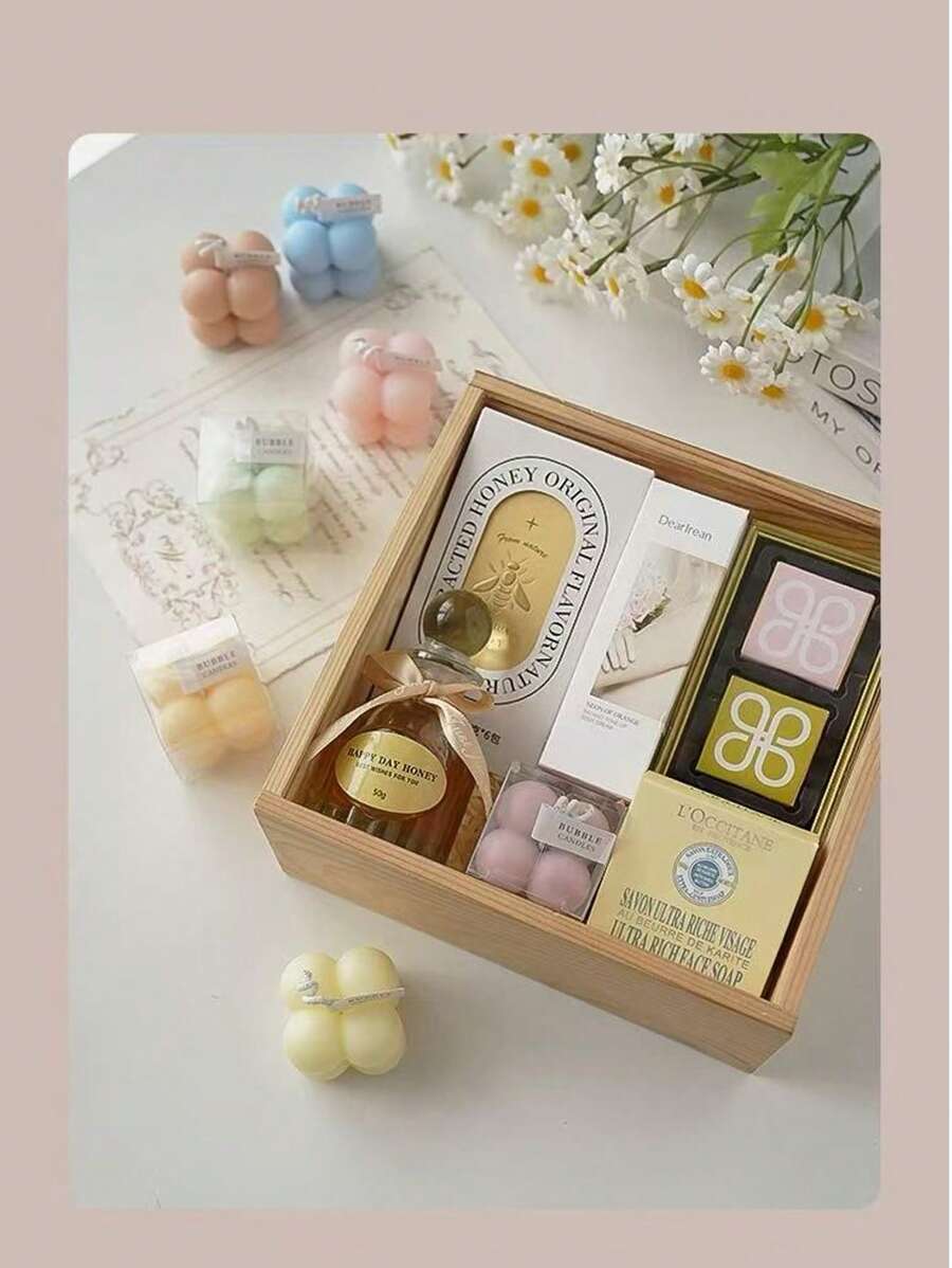 1 pieza Vela de cera de soja con aroma, con diseño de nube, decoración del hogar, estilo nórdico, regalo, boda - Multicolor - Ver 1