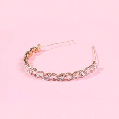 All-Match Headband, Colorful Rhinestone Glittering Princess Headband Hair Accessories, Light Luxury Headband, Super Shiny Elegant Headband, Ladies' High-End Light Luxury Headband Hair Pressing Headdress