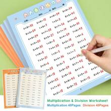 Lachilly Kids Learning Math Arithmetic Early Education Writing Exercise Multiplication Division Worksheet Math Training Workbooks For Ages 3-6 - Engaging Activities For Classroom And Home Learning