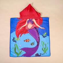 Cute Cartoon Children Hooded Bath Towel, Soft & Skin-Friendly, Won't Shed, Absorbent And Quick Drying, Wearable Baby Bathrobe - Multicolor - View 26