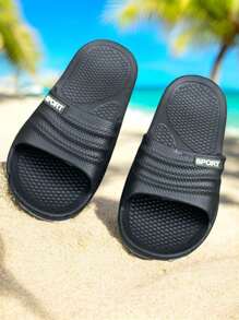 5 Pzas dalias marca Sport NEGRO para caballero, sandalias de EVA para caballero, sandalias precio de fabrica - Negro - Ver 3