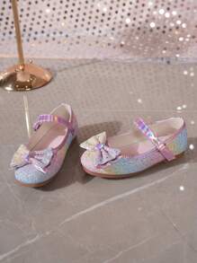 1 Pair Girls Floral Cute Princess Performance Shoes, Suitable For Spring & Summer