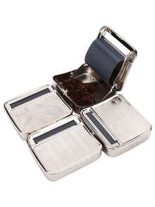 1 máy cuốn thuốc lá cầm tay, loại 7mm, tích hợp ngăn chứa thuốc lá, chất liệu thép không gỉ, thích hợp mang theo khi ra ngoài. - Nhiều màu - Xem 5