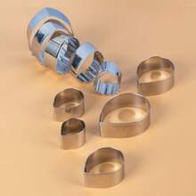 5pcs Stainless Steel Peony Cutter,Flower Cutter Fondant Cookie Flower Sugarcraft Making Tools For Wedding,Birthday Cake Decorating - Peony - View 3