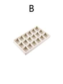 4 ~ 1pc High Quality ( Stackable / Drawer ) Velour Jewellery Trays - Stackable Fine Jewellery Trays / Racks, Jewellery Drawer Insert Container Display Box For Earrings, Rings, Necklace And Other Jewellery - Velvet Jewelry Tray - View 12