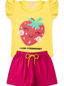 Summer Children's Set - Yellow - White - View 1