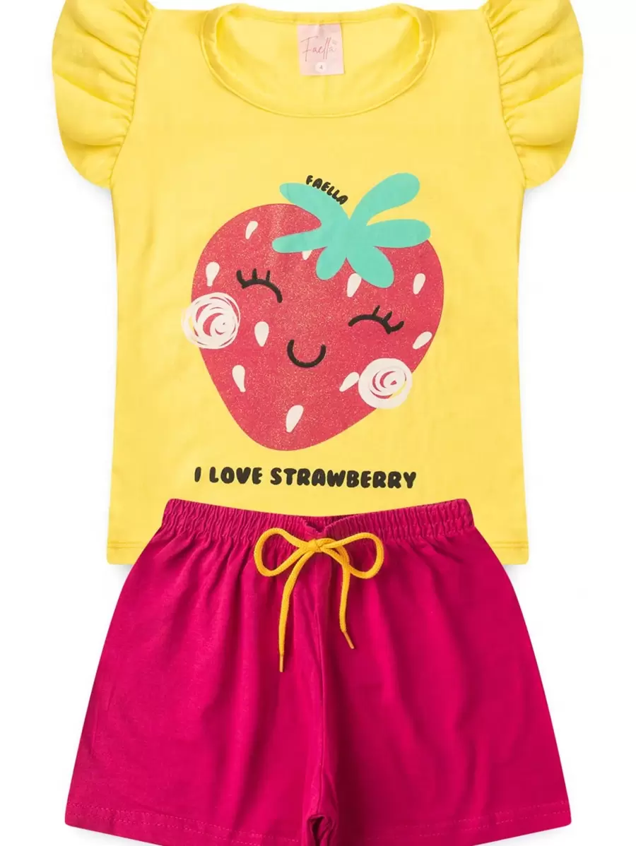 Summer Children's Set - Yellow - White - View 1