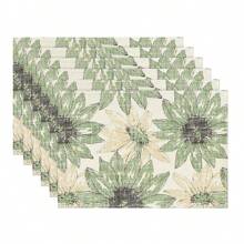 1pc/1set Sunflower Pattern Linen Placemats, Tablecloth And Table Runner Set, 12"X18"/13"X72" Seasonal Kitchen Dining Table Decor, Party & Home Decoration - Multicolor - View 18