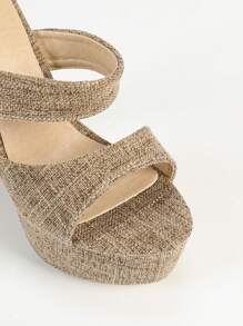 Women's Super High Heel Outdoor Sandals, Thick Heel Waterproof Platform Fashion Slip-On Mules