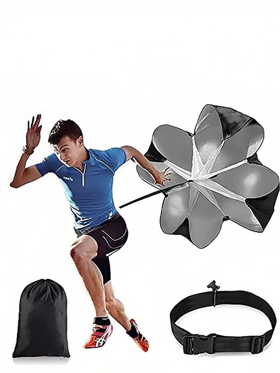 1 Pieza Paraguas de resistencia, entrenador de fútbol, paraguas de resistencia de aterrizaje, entrenamiento de poder explosivo de , paraguas de fuerza y velocidad, paraguas de resistencia de , suministros de entrenamiento, paraguas de resistencia. Paracaídas de resistencia de entrenamiento. Paracaídas de resistencia de . Paraguas de resistencia de resistencia física. Equipo de entrenamiento de fútbol.