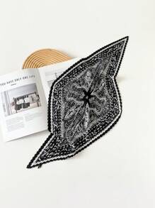 1 件装新款皱褶围巾小方丝巾 70 厘米印花小丝巾，女士新款缎面褶皱围巾