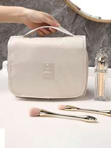 1pc Travel Toiletry Bag Makeup Storage Bag Hanging Make Up Bag For Shower Room Accessories Portable Cosmetic Storage Bag Waterproof Makeup Bag For Bathroom Makeup Organizer Makeup Storage Makeup Holder Cosmetic Bag Cosmetic Storage Organizer Cosmetics Bags Cosmetic Organizer Travel Essential School Supplies School Stuff