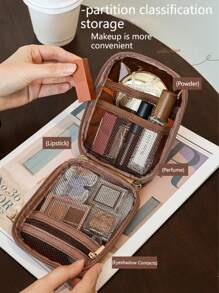 1pc Cosmetic Bag Women's Portable Large-Capacity Storage Bag 2024 New High-End Business Trip Skin Care Product Toiletry Bag Box Travel Essentials Holiday Essentials