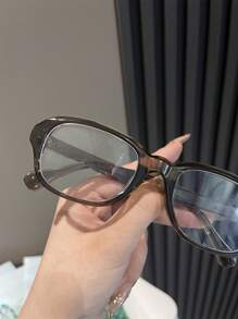 1 Pair Retro PC Small Frame Y2K Eyeglasses, Simple & Practical Multi-Function
