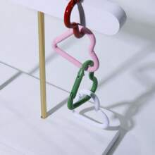 2 stuks sleutelhanger in de vorm van een eenvoudig hart, doe-het-zelf-sleutelhangeraccessoire, karabijnhaak, rugzakhaak