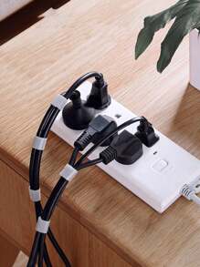 1 卷宽魔术贴电缆扎带整理器，电线紧固件办公桌管理配件，0.015 * 3 米