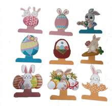 9/12 pezzi Nuovi Decorazioni per Feste di Pasqua, Set di Decorazioni Appese a Spirale con Striscione di Pasqua