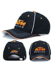 2025 新款 GP 赛车 3D 刺绣防晒硬顶棒球帽女士，搭配水钻金属手链或太阳镜，1 件/2 件运动时尚赛车迷帽男士，适合日常佩戴、观看比赛、生日礼物、情人节礼物、夏季郊游、海滩防晒 - KTM -cap - 查看 9