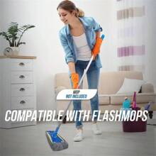 (10pcs/5pcs/3pcs/1pc) Super Size Reusable Duster Mop Refills - Easy To Remove Pet Hair And Dust - Multicolor - View 6