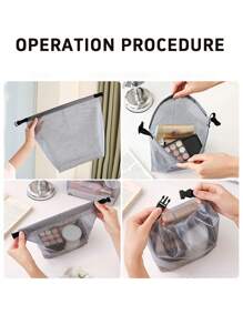 Multifunktionale Handtasche, Schnallenverschluss-Design, tragbare Reisetasche, großes Fassungsvermögen, wasserdicht, schmutzabweisende Aufbewahrungstasche, Strandtasche