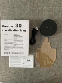 1pc 3D Colorful Creative Touch Soccer Player 10# Lamp, USB Port, Atmosphere Light, Home Decor, Holiday Gift For Soccer Fans