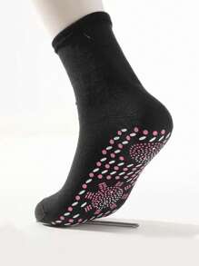 6 Pairs Women Mid-Calf Socks, Spring/Autumn, Massage Dots Socks, Versatile & Casual