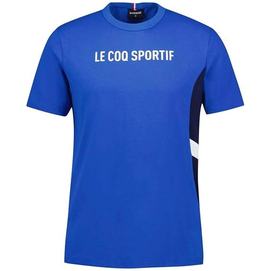 Le Coq Sportif Men's Saison 1 Short Sleeve T-Shirt In Blue ✅ Delivery 24/72h To Spain (Peninsula) - Blue - View 1