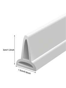 1 Peça 1M Barreira de Água para Chuveiro, Faixa Adesiva Autocolante Barreira de Água para Chuveiro, Sistema de Retenção de Água do Chuveiro para Separação Seco e Úmido, Guarda-Água Flexível do Chuveiro, Decoração de Banheiro Doméstico, Decoração de Volta às Aulas