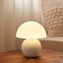 Dawnwake Ceramic Base Mushroom Table Lamp Small,Unique Aesthetic Cute Small Night Light For Christmas Gifts - 粉紅色的 - 查看 2