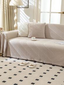 1PC All-Season Non-Slip Sofa Cover - Fit For Single, Double, Triple & Quad Sofas, Machine Washable, Modern Design Home Decor
