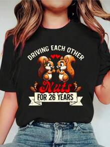 Couples Married 26-Year Funny 26th Wedding Anniversary Smart Casual/Street Style Women's Clothing