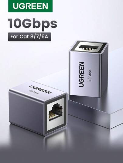 UGREEN UGREEN Netzwerkstecker RJ45 10 Gbps, verlängert Netzsignal für Eternalkabel Kat. 8, 7, 6A, 6, 5E