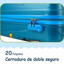 Juego De Maletas De Viaje 10kg Para Niños Equipaje Infantil - Azul Marino - Ver 6