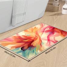 [Crystal Velvet 700g/㎡ Printed Bottom, 5mm Thick] 1 Piece Bohemian Style Solid Color Rug, Soft Anti-Slip Washable Carpet For Indoor And Outdoor, Living Room, Bedroom, Kitchen, Office, Home Decor, Doormat, Play Area Back To School