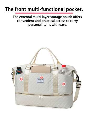 2 件装多功能大容量防水产妇医院包 - 可转换单肩/背包，配有收纳袋、瓶架和旅行友好型设计 - 非常适合分娩、产后恢复和婴儿外出