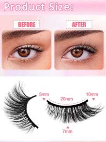 10 Pairs Half Lashes Natural Look Wispy Fluffy Cat Eye Look Natural Short Accent Lashes End Lashes Corner Eyelashes 3/4 Lashes Reusable Lashes Pack