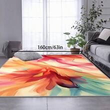 [Crystal Velvet 700g/㎡ Printed Bottom, 5mm Thick] 1 Piece Bohemian Style Solid Color Rug, Soft Anti-Slip Washable Carpet For Indoor And Outdoor, Living Room, Bedroom, Kitchen, Office, Home Decor, Doormat, Play Area Back To School