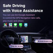 Haudio 10.1 Inch Double Din Universal  Car Stereo With CarPlay And Android Auto, Capacitive Touch Screen Radio With Mirror Link/WIFI Connective/1280P/EQ Audio/GPS/Bluetooth +Backup Camera,No Battery - 10.1 inch - 查看 7