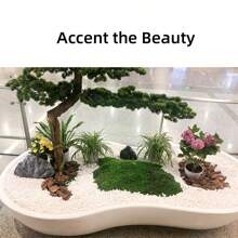 100g Premium Ghiaia decorativa bianca, pietre per paesaggistica bianche, ciottoli di fiume bianchi, per paesaggistica, decorazione interna ed esterna, perfetti per vasi, acquari e sentieri da giardino - ideali per progetti fai-da-te e composizioni floreali