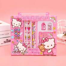Sanrio Sanrio Stationery Set, New Stylish KT Cat Pen, Ruler, Pencil Case Set, Elegant Stationery Gift Set, Ideal Gift For Friends, Women, Christmas, Birthday, Valentine's Day, Easter, 2025 New Year, Back To School Supplies