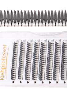 Lashprofessor 12 filas 1 nueva pieza Rizos D Cómic Pestañas postizas en espiral prediseñadas Extensiones de pestañas de anime naturales prediseñadas Pestañas postizas wispy en racimos individuales sin cepillado Capa impermeable Pestañas de belleza