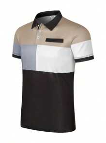Men's Fashionable Business Casual Short Sleeve Polo Shirts
