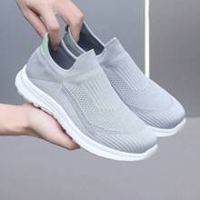 Zapatos Mujer Comodos para Caminar - Diseño Ergonómico, Superficie de Punto Zapatillas Deportivas de Mujer Ligeras Transpirables de Malla para Correr y Tenis